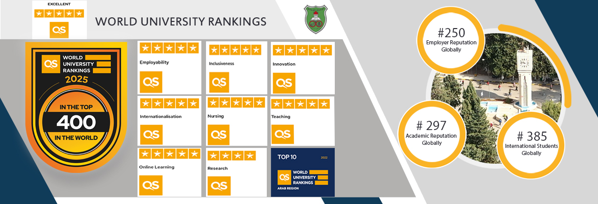 QS Rating - The University of Jordan